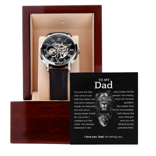 Clockwork Watch Gift To Father - Greatest Hero
