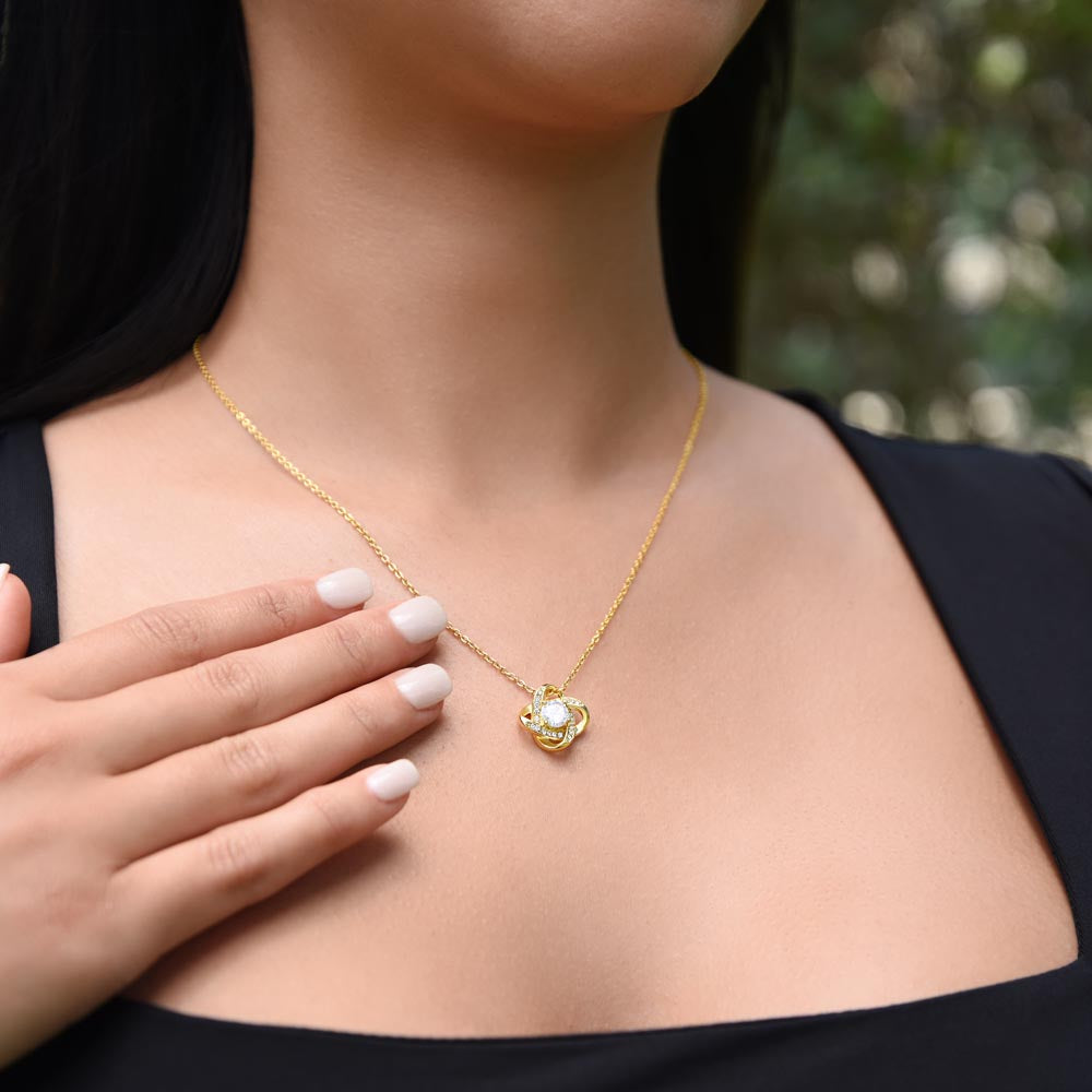 Heart Knot Necklace To Granddaughter - Every Moment