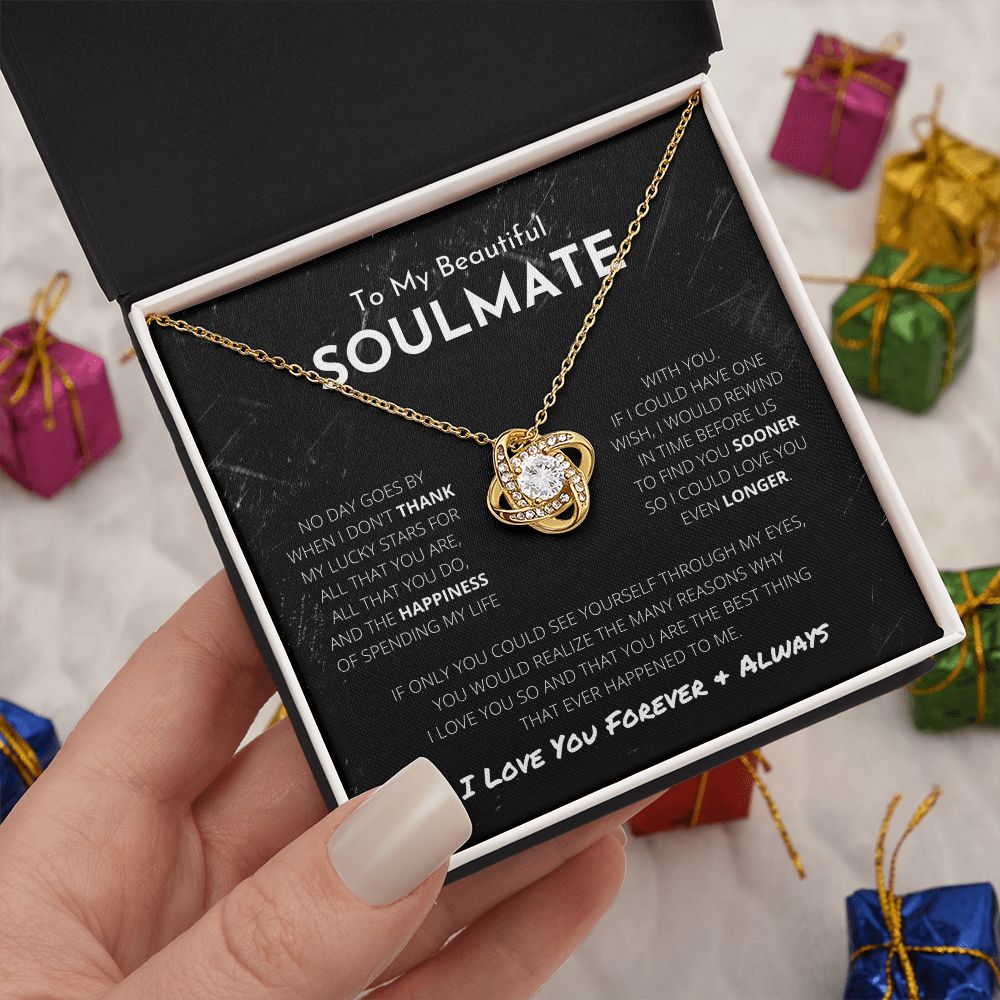 Heart Knot Necklace To Soulmate - My Best