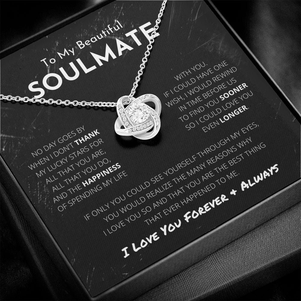 Heart Knot Necklace To Soulmate - My Best