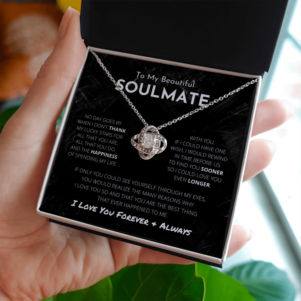 Heart Knot Necklace To Soulmate - My Best