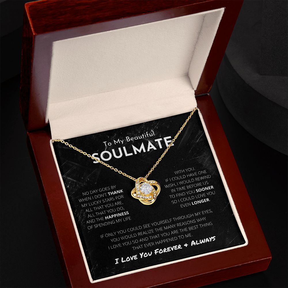 Heart Knot Necklace To Soulmate - My Best