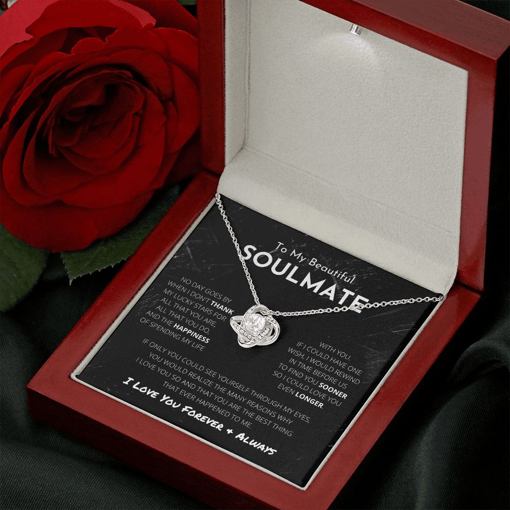 Heart Knot Necklace To Soulmate - My Best
